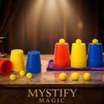 Magic Cups & Balls Trick – Classic Professional Magic Set