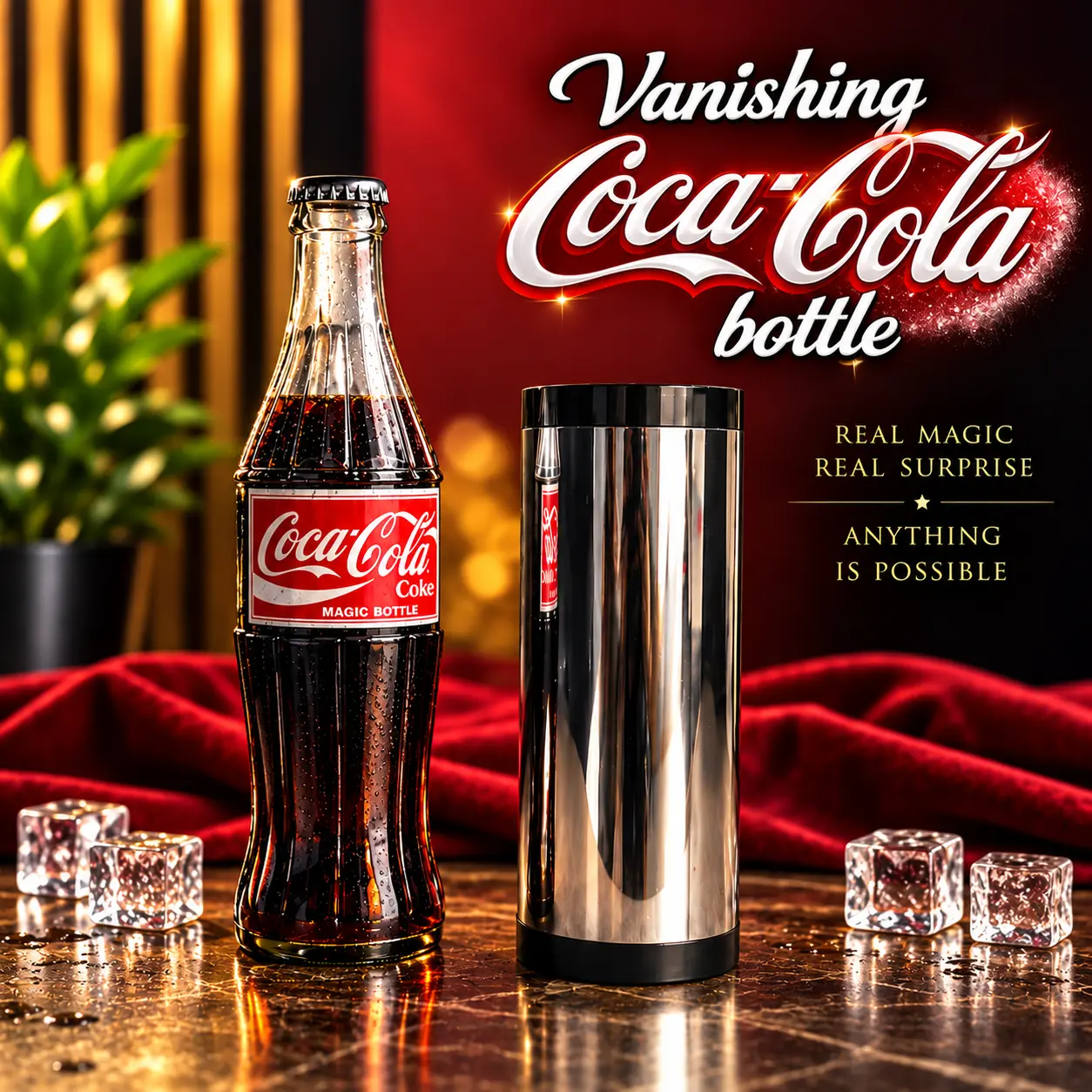 059938e7-7a32-47af-aa5c-c73fbdf991d0 Vanishing cococola Bottle Magic Trick - Image 1